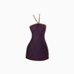 French Chanel style short jacket 2025 thousand gold feeling halter neck tube top dress suit R1375