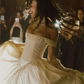 Off Shoulder White wedding dress Elegant Princess Bridal Gown        S7014