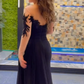 Black Long Evening Gowns,Sexy Formal Dress       S7063