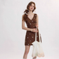 Mia Diary French vest dress summer vacation wear short dress R2713