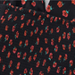 French holiday style long black 2025 new sling floral slim dress R2655