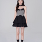 Pure desire little fragrance style suspender dress black sweet princess dress R4143