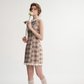 French halter neck dress summer petite outfit short skirt suspender skirt dress female spring R3528