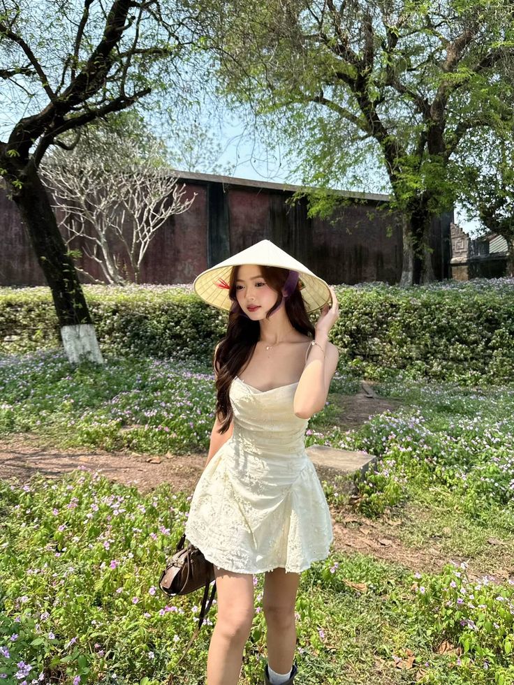 Light yellow suspender pleated flower A-line homecoming dress R2506