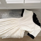 College style jacquard texture doll collar first love feeling girl fluffy dress R2102
