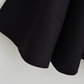 2025 Summer New French Black Dress Square Neck Waist Short Dress R0925