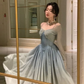 Dreamy Silky Prom Gown Gradient Women's Corset Maxi Birthday Dress — Fall Outfit 2026 New RS3090