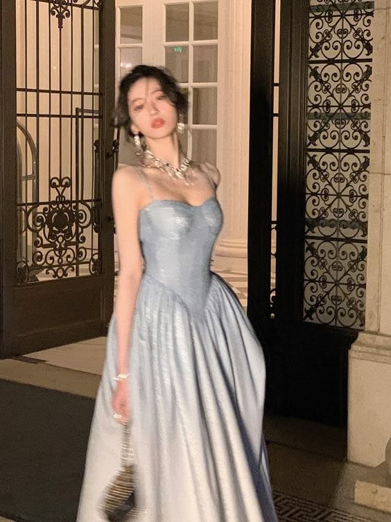 Dreamy Silky Prom Gown Gradient Women's Corset Maxi Birthday Dress — Fall Outfit 2026 New RS3090
