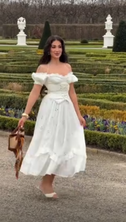 Clean Flowy Prom Gown White Women's Corset Maxi Birthday Dress Party Dress RS3052