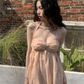 Flowy Chiffon Women's Prom Gown Champagne Maxi Evening Dress Party Dress — Fall Outfit 2026 New  RS3428
