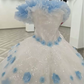 Tulle Puffy Sleeveless Corset Prom Gown , Sparkly Maxi Evening Dress Birthday Dress RS2225