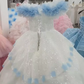 Tulle Puffy Sleeveless Corset Prom Gown , Sparkly Maxi Evening Dress Birthday Dress RS2225