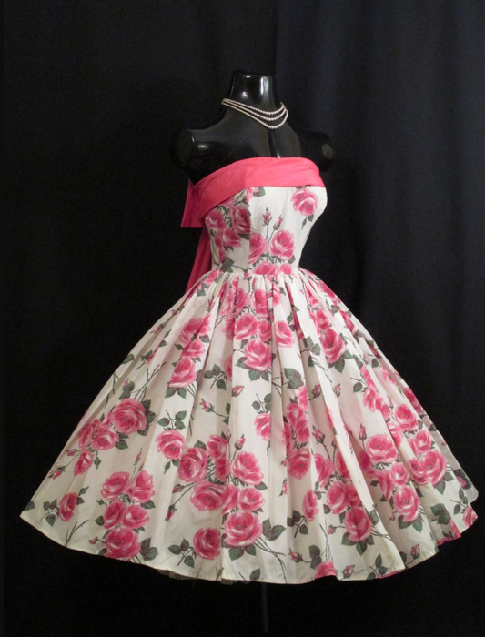 Chiffon Floral Corset Homecoming Dress , Barbie Pink Women's Short Prom Dress Party Dress RS2232