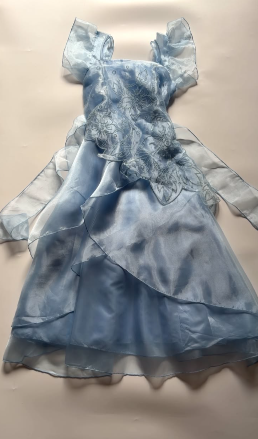 Tulle Hazy Women's Homecoming Dress Pleated Blue Corset Short Prom Dress Birthday Dress RS2243