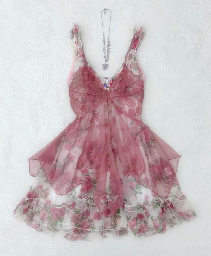 Tulle Flowy Floral Women's Homecoming Dress Dreamy Corset Mini Party Dress RS2261