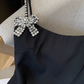 French pure desire suspender dress female summer new bow sexy short hip skirt dress R3955