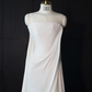 White strapless fitted long ball gown/bridal dress R8961