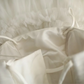 White halter-neck fitted long ball gown with a full skirt R6705