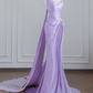 Light purple strapless fitted long ball gown R8245
