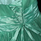 Green strapless, fitted waist, long princess-style ball gown with a full skirt R7044