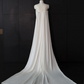 White strapless fitted long ball gown/bridal dress R8961
