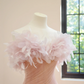 Light pink strapless fitted mermaid skirt long ball gown/bridal dress R8536