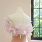 Light pink strapless fitted mermaid skirt long ball gown/bridal dress R8536