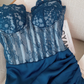 Pure desire style sexy lace tube top dress for women with slim waist and pleated short hip skirt R3992