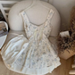 Dress Princess Panties Floral Dress U Back Pastoral Style New Arrival R0282