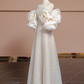 Light champagne-colored strapless fitted long ball gown, bridal dress R8353