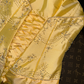 Yellow strapless fitted waist puffy princess long ball gown R7025