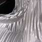 White halter-neck rhinestone-embellished fitted long ball gown R6905