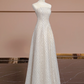 Light champagne-colored strapless fitted long ball gown, bridal dress R8353