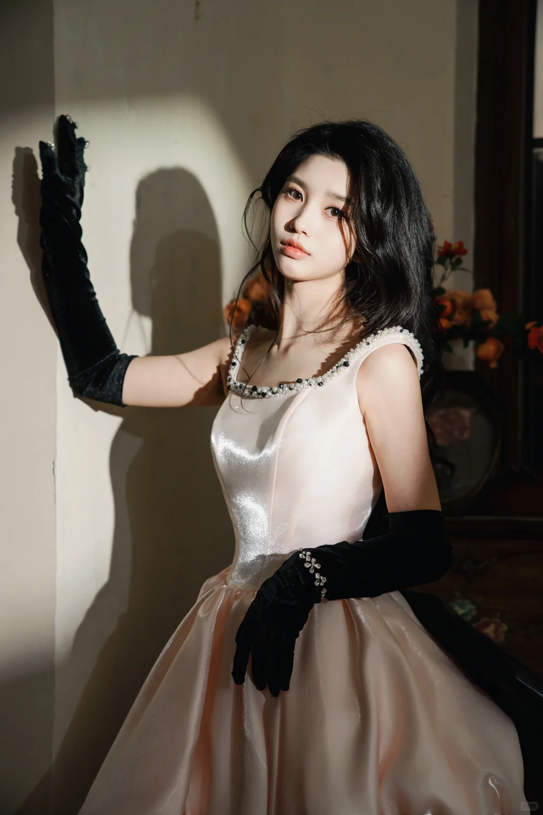 Pink Strap Diamond Satin Waisted Flower Bud Tutu Skirt Homecoming Dress R4166