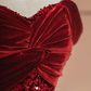 Red off-the-shoulder, fitted waist, bodycon, sexy long ball gown/bridal dress R8386