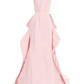 Light pink halter-neck fitted long ball gown/bridal dress R8568