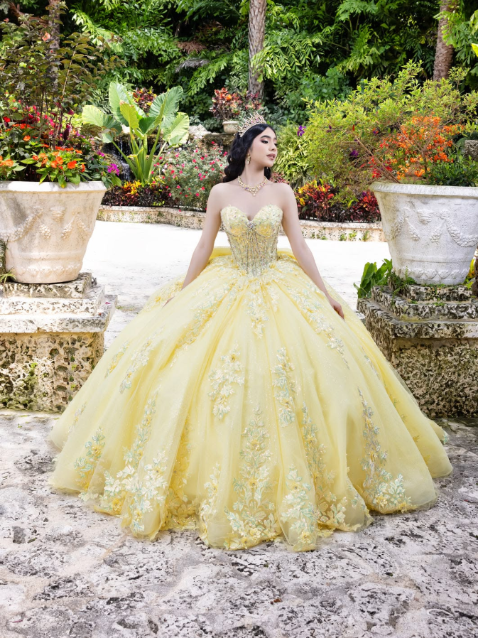 Gorgeous Puffy Beaded Prom Gown , Pastel Yellow Women's Maxi Evening Dress Ball Gown RS2700