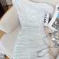 French hollow halter neck dress for women high-end temperament waist short dress R3991