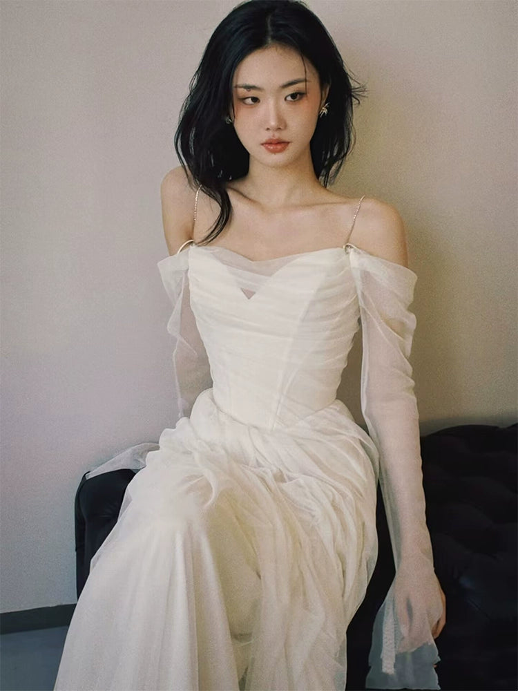 Elegant Evening Gowns Off Shoulder Long Prom Dress     S7217