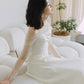 Long Sleeves Satin Mermaid Wedding Dresses Long Bridal Gown      S7213