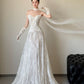 Sexy Lace Strapless Long Wedding Dresses Bridal Gown      S7206