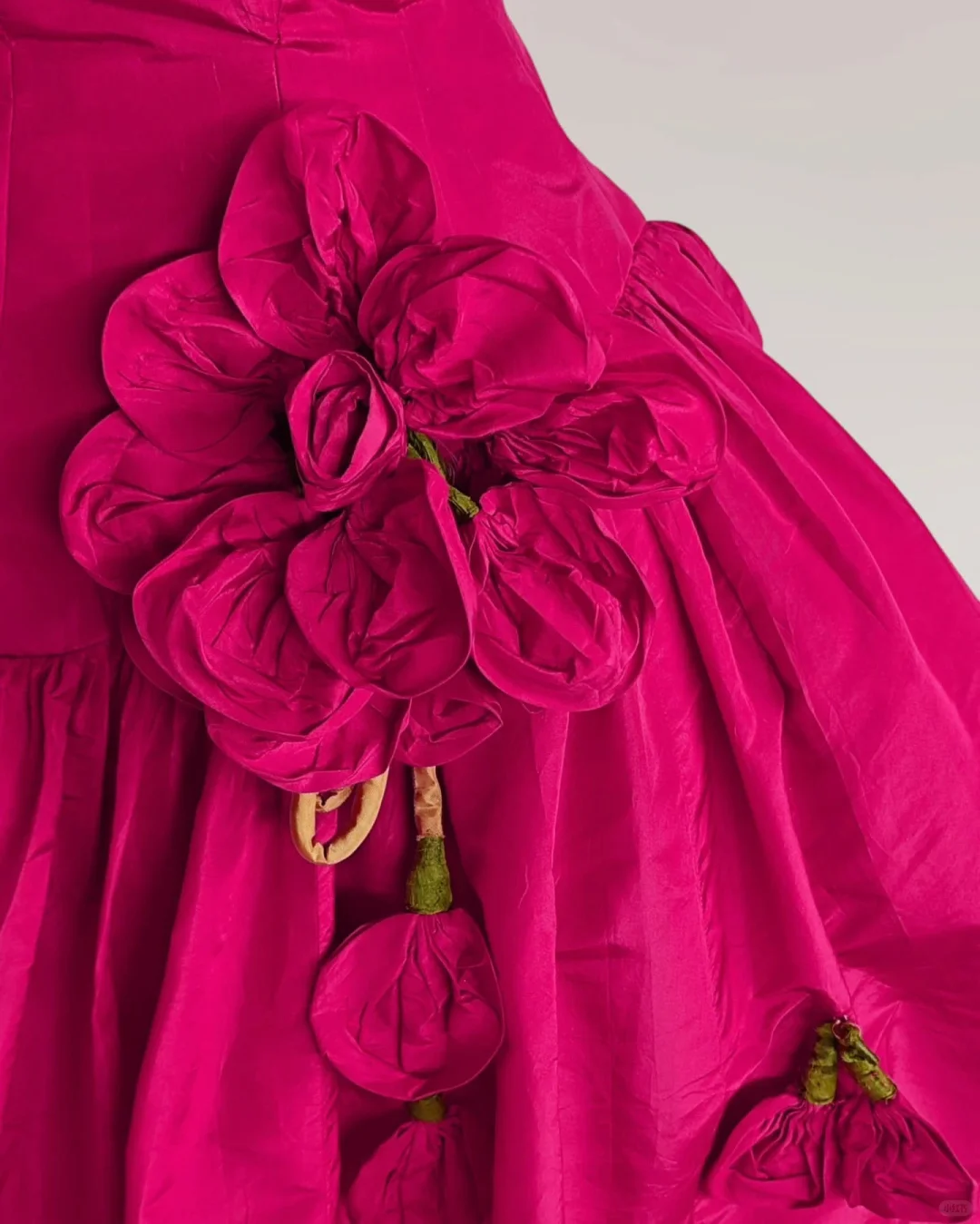 Rose red sleeveless slim waist A-line long skirt homecoming dress R4204