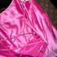 Rose pink off-shoulder halter-neck fitted long ball gown R6906