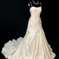 White halter-neck fitted bodycon long ball gown R8694