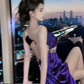 Purple One-Shoulder Waist-Cinched Fitted High-Slit Floor-Length Sexy Prom Dress R7106