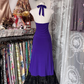 Purple halter-neck, fitted waist, bodycon fishtail sexy long dress, prom dress R6346