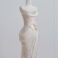 Light pink strapless fitted ball gown, bridal gown R8211