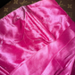 Rose pink off-shoulder halter-neck fitted long ball gown R6906
