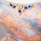 Orange tie-dye strapless fitted waist ball gown with a full skirt, long ball gown, bridal dress R9023