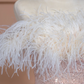 Light pink off-the-shoulder feather neckline, fitted waist, bodycon skirt, long ball gown/bridal dress R8297